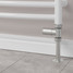 M-MAN-007-ST-SN-PIP-LS02 - Marvine Modern Manual Straight Brushed Satin Nickel Radiator Valves With Sleeves M-MAN-007-ST-SN-PIP-LS02 - Marvine Modern Manual Straight Brushed Satin Nickel Radiator Valves With Sleeves